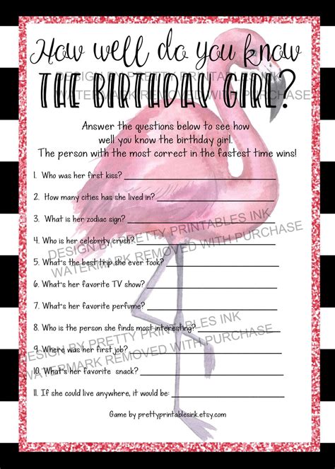 Printable Adult Birthday Games Fun Birthday Party Games - Etsy