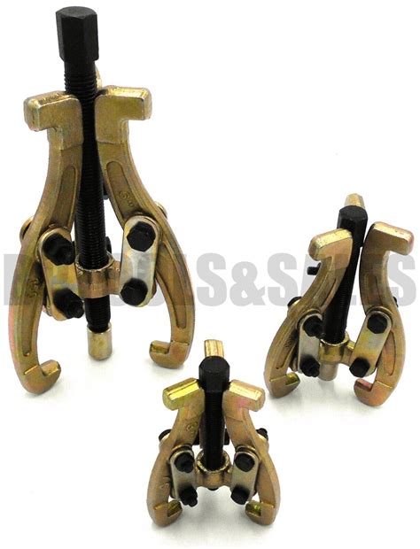 3pc Mechanic Gear Puller 3 Jaw Set 3" 4" 6" Gear Pulley Bearing Puller ...