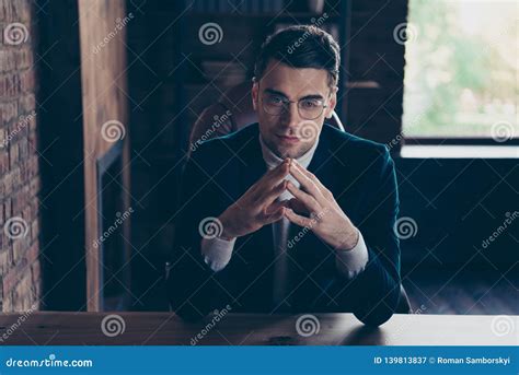 Portrait of His he Nice Handsome Confident Rich Wealthy Stylish Trendy ...