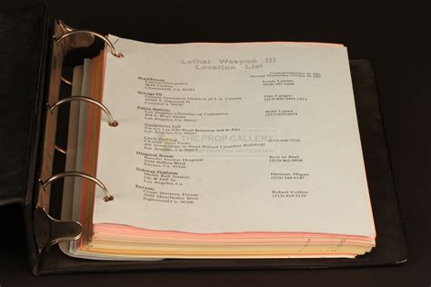 The Prop Gallery | Production used script binder