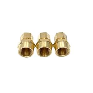 3 Pcs Brass Compression Union Connector, 1/2" Tube OD to 1/2" Female ...