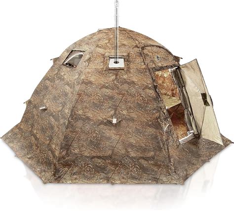 Rbm Outdoors Hot Tent with Stove Jack, Large 4 Season Easy Setup Winter ...