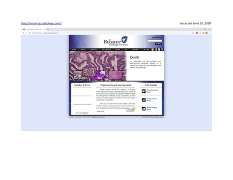RELIANCE PATHOLOGY PARTNERS - Reliance Pathology Partners, LLC ...