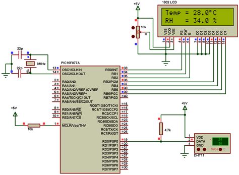 Proteus Temperature Sensor 的图像结果