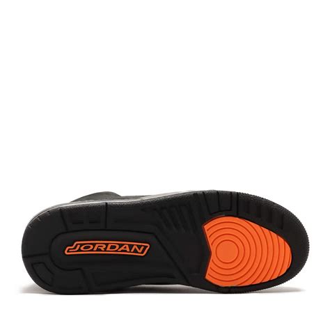 JORDAN BRAND AIR JORDAN 3 RETRO GS (NIGHT STADIUM/TOTAL ORANGE-BLACK ...