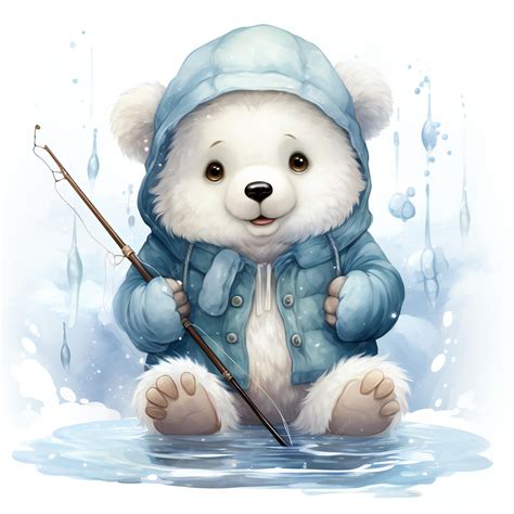 Premium Photo | Winter Polar Bear Clipart