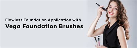 Guide on how to apply foundation using Vega foundation brush