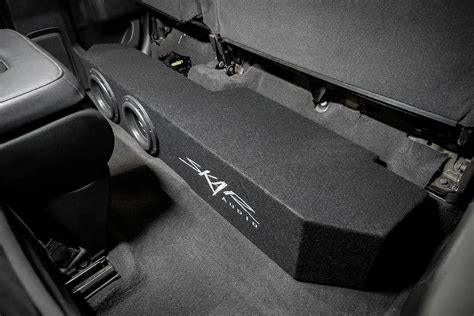 Dual 8" Loaded Subwoofer Enclosure for 2019-2025 Chevy/GMC Double Cab Trucks | Skar Audio