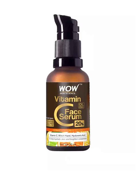 WOW SKIN SCIENCE Genuine 20% Vitamin C Skin Clearing Face Serum | 30ml ...