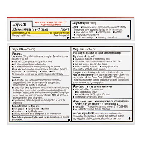 Buy Rite Aid Sinus Pressure and Pain Reliever PE, Non-Drowsy - 24 ...