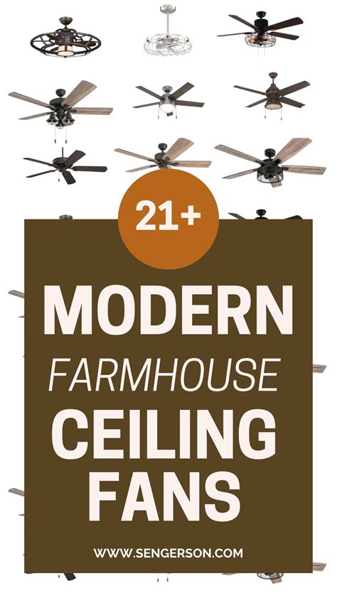 21+ Gorgeous Modern Farmhouse Ceiling Fans (and best places to shop)