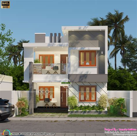 4 BHK cute modern house and floor plan - Kerala Home Design and Floor ...