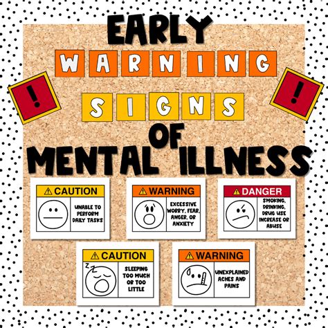 Early Warning Signs of Mental Illness | Mental Health Bulletin Board | Made By Teachers