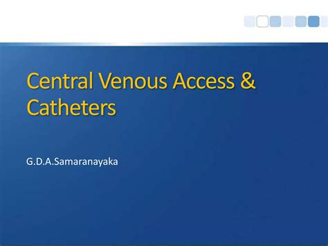 Central Venous Access | PPTX
