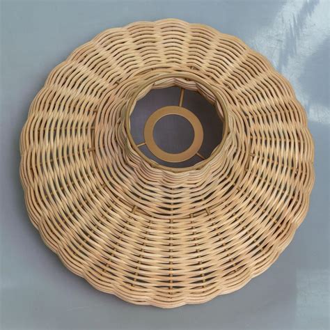 Woven-wicker Hanging Lamp shade,boho replacement lampshades, Chandelier ...