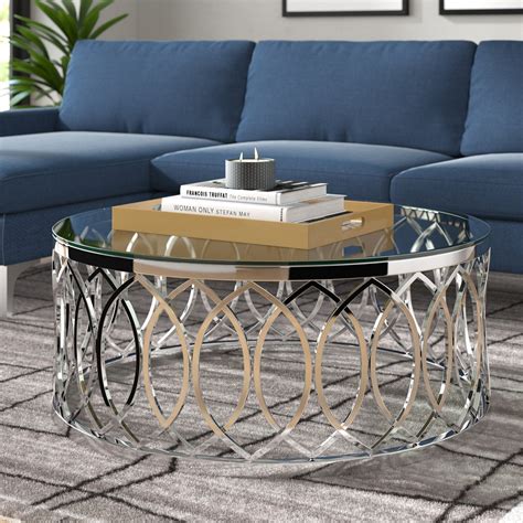 Chrome And Glass Coffee Table