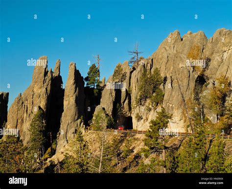 Tunnel, Needles Highway, Custer State Park, Black Hills, South Dakota ...