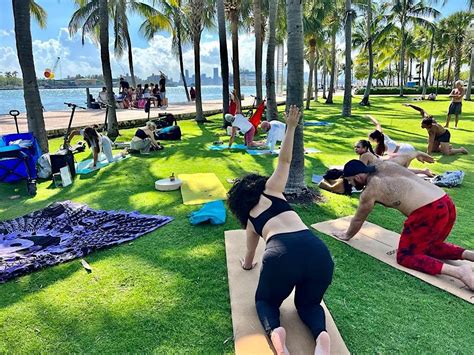 Sunday Sunset Yoga, Sound Healing & Drum Circle @ South Pointe Park ...