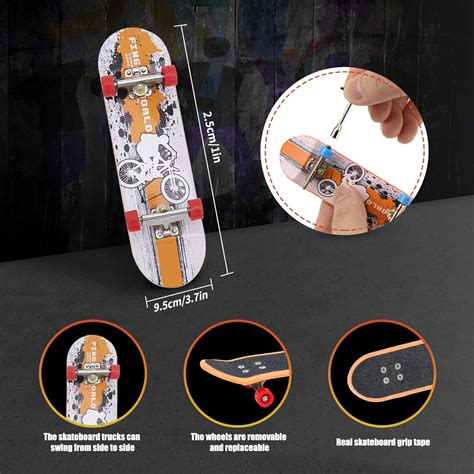 Buy Fingerboard Ramps, WETONG Finger Skateboard Ramp Set Toy with Mini ...