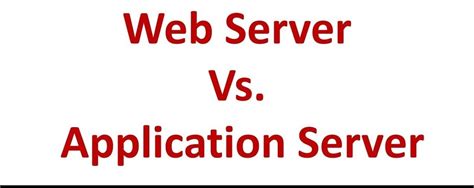 Image result for Application Server Vs Web Server