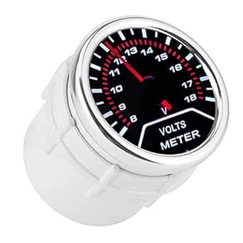 Socialme Car Voltmeter, 12V to 24V, Compact, CE Certified : Amazon.in ...