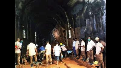 Goa: Portion of Pernem rail tunnel caves in, trains diverted, no ...