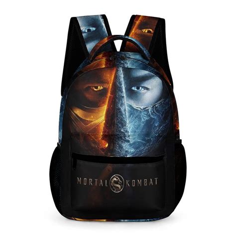 Mortal Kombat 4 Game School Bag Backpack Daypack Satchel Student ...