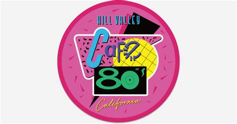 Cafe 80 coaster Back to the Future by Karlpropshop | Coasters | Sticker ...