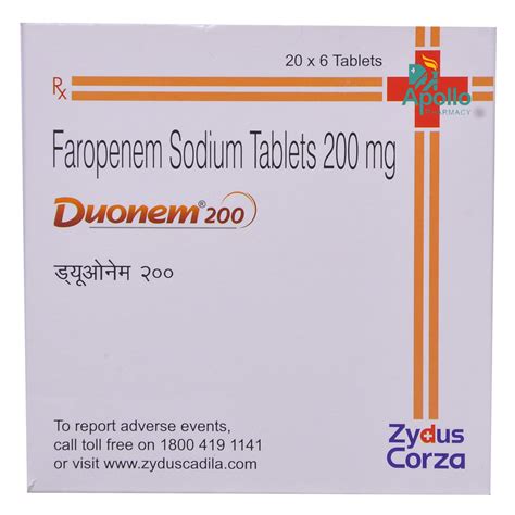 Duonem 200 Tablet | Uses, Side Effects, Price | Apollo Pharmacy