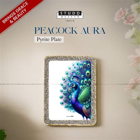 Peacock Aura Pyrite Plate [Rectangle Plate] – nuskhebyparas