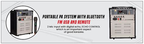 Adiohub Professional Cube 70W Karaoke PA System, Bluetooth, Black, 10 ...