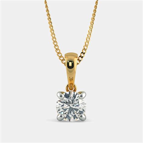 Lab Diamond Pendant Price - Explore Solitaire Pendants at best prices