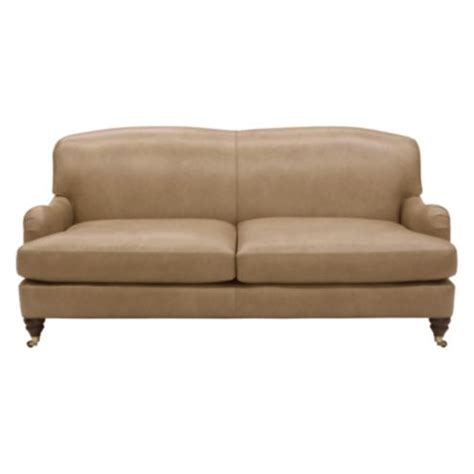 Spencer Leather Apartment Sofa | Ballard Designs