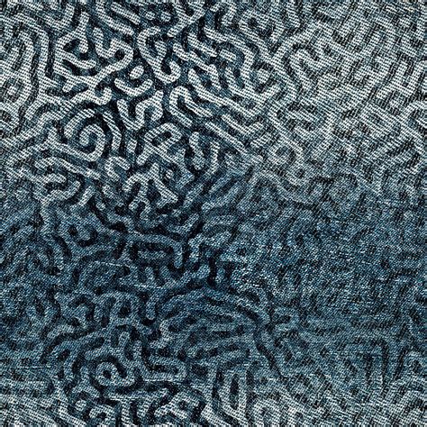 Abstract reaction diffusion seamless pattern. creative denim baskground ...