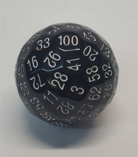 Imported Black with White Numbers D100