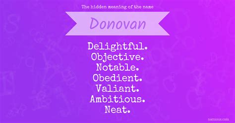The hidden meaning of the name Donovan | Namious