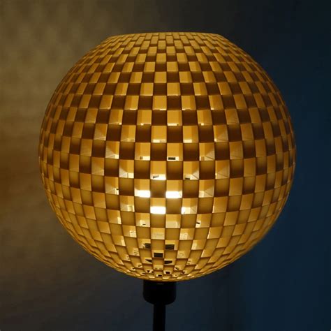 Woven floor lamp, globe, cream-white | Lights.co.uk