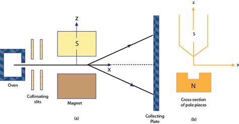 Figure 2.1: Schematic arrangement of Stern-Gerlach experimental set up [1].