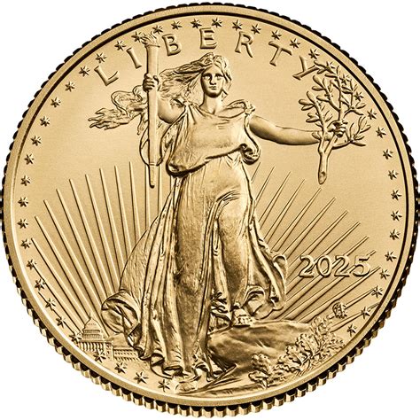 2025 American Gold Eagle 1/10 oz $5 - BU [25-AGE-5-BU] - Liberty Coin