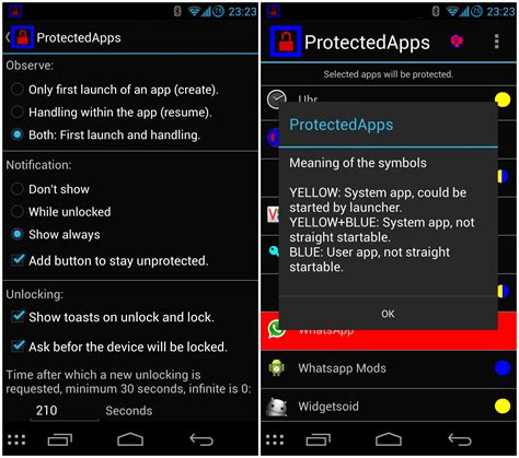 ProtectedApps Xposed module lets you lock Android apps natively