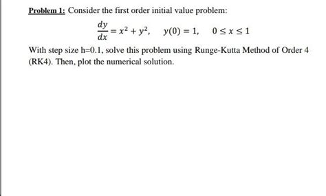 Image result for First Order Initial Value Problem