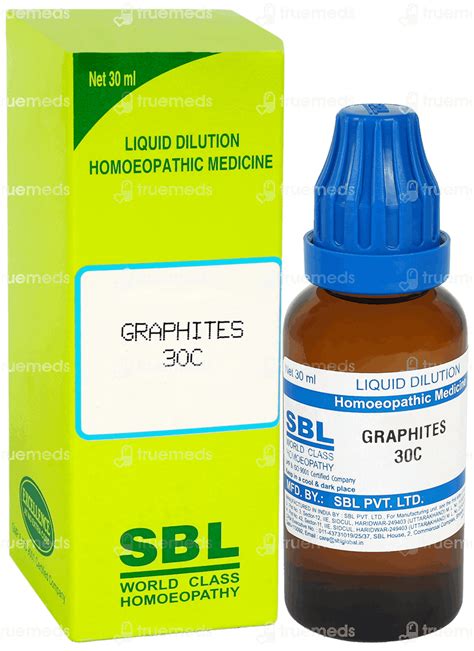 Sbl Graphites 30 C Dilution 30 Ml - Uses, Side Effects, Dosage, Price ...