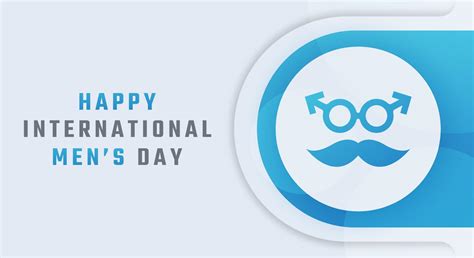 Happy International Mens Day November Celebration Vector Design ...
