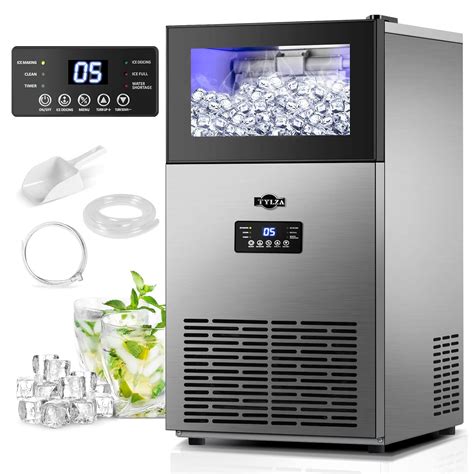 Amazon.com: TYLZA Commercial Ice Maker 130 LBS/24H, 15" Wide Under Counter Ice Maker with 35LBS ...