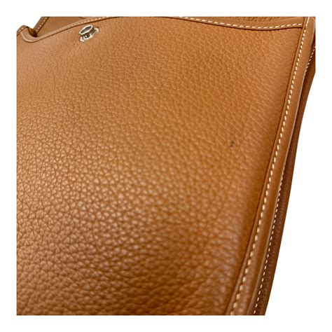 Buy Hermes Evelyne II PM Tan Silver Hardware Bag Online