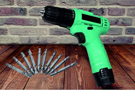 MAHA STANDARD 10 mm Keyless Chuck 12V Cordless Drill/Screwdriver with 2 ...