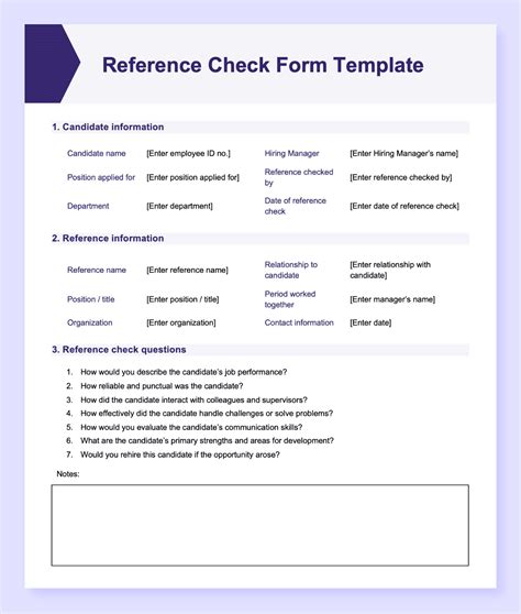 [FREE] Reference Check Form Template and Checklist - AIHR