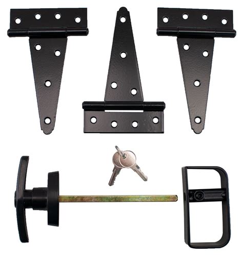 Shed Door Hardware Kit : 6" Hinges T