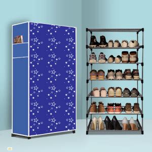 FurniGully 6 Tier Foldable Shoe Rack – Space Saver, Universal for Entry ...