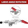 Serplex® 4Pcs Push-Pull Toggle Clamps - Galvanized Iron Straight Line ...